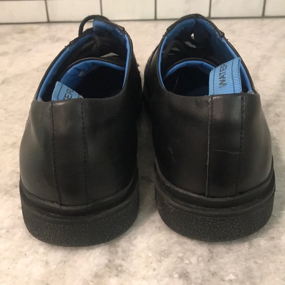 Calvin Klein Leather Shoes Mens 13 Black Waterproof Winslet Loafers Foam Insole - Picture 5 of 10